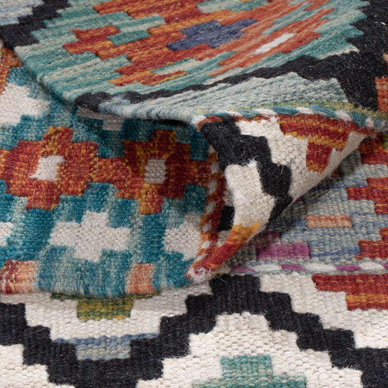 Kelim Rug - Splash - 287 x 197 cm - multicolored