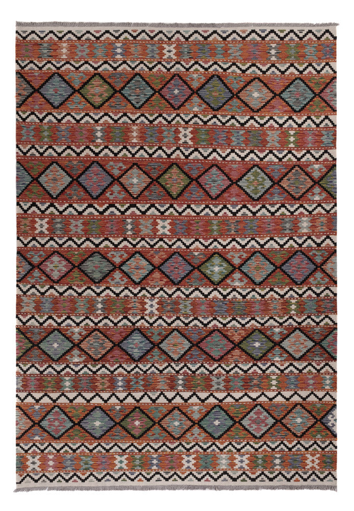 Kelim Rug - Splash - 293 x 207 cm - multicolored