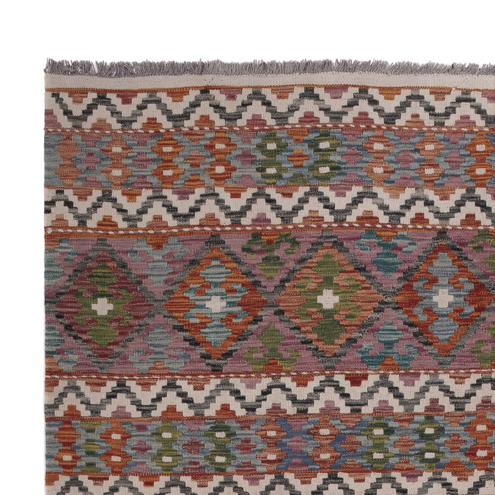 Kelim Rug - Splash - 294 x 206 cm - multicolored