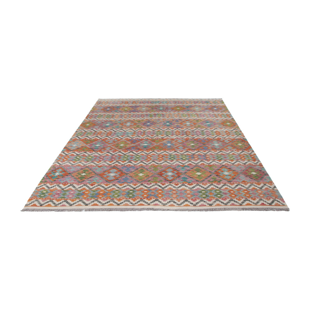 Kelim Rug - Splash - 294 x 206 cm - multicolored
