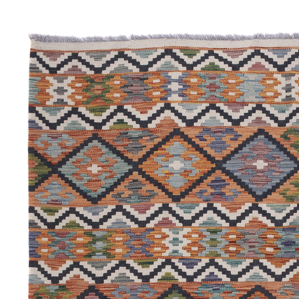 Kelim Rug - Splash - 244 x 185 cm - multicolored