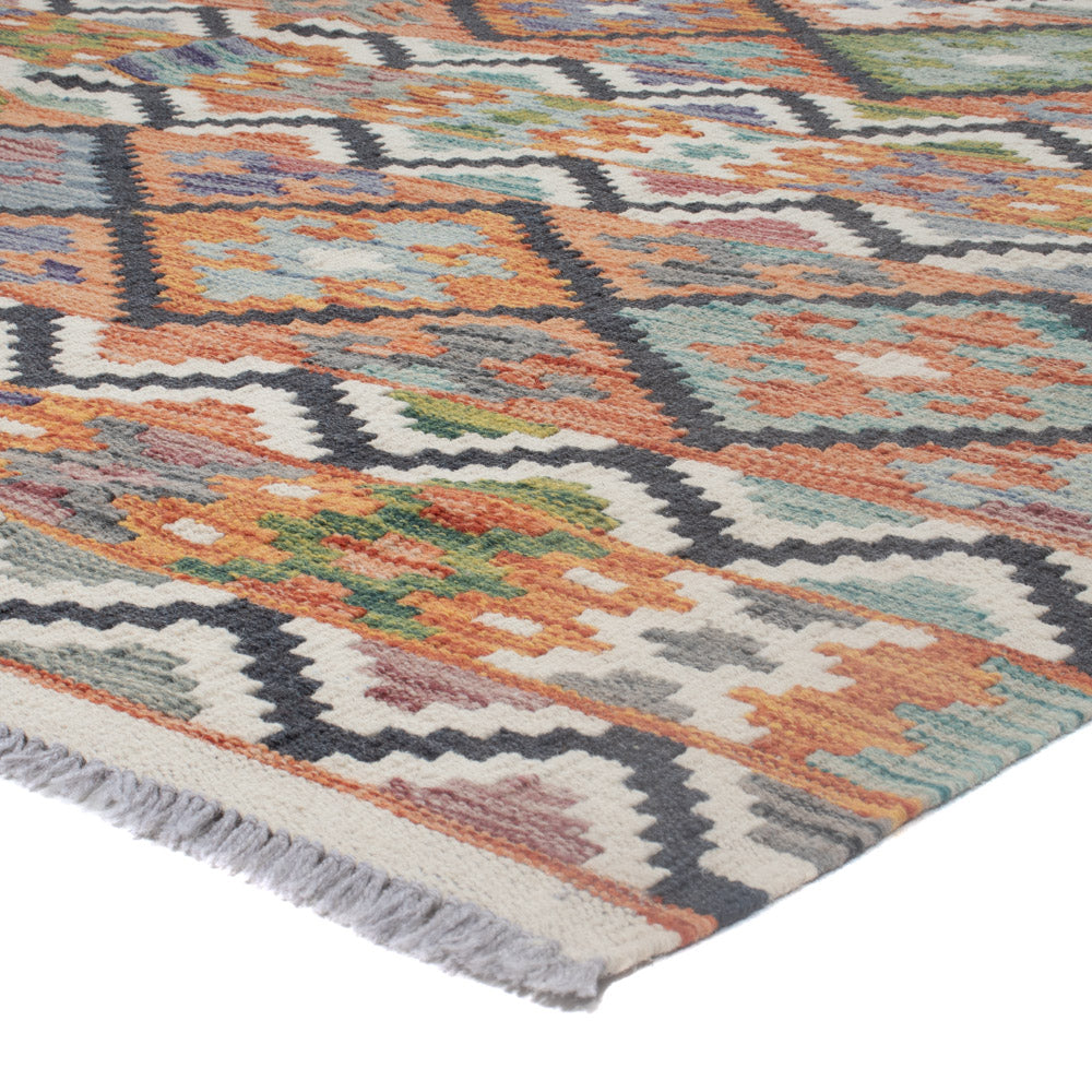 Kelim Rug - Splash - 244 x 185 cm - multicolored