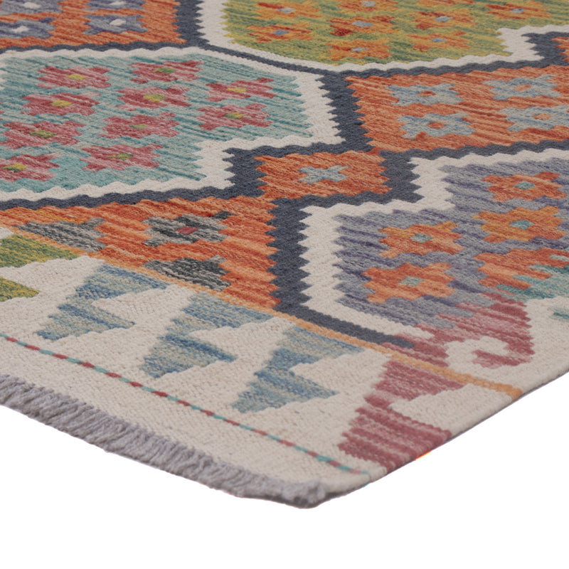 Kelim Rug - Splash - 192 x 155 cm - multicolored