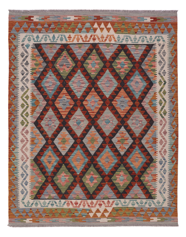 Kelim Rug - Splash - 196 x 155 cm - multicolored