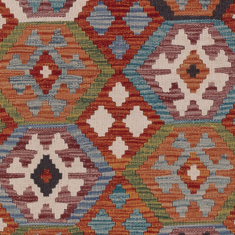 Kelim Rug - Splash - 192 x 157 cm - multicolored