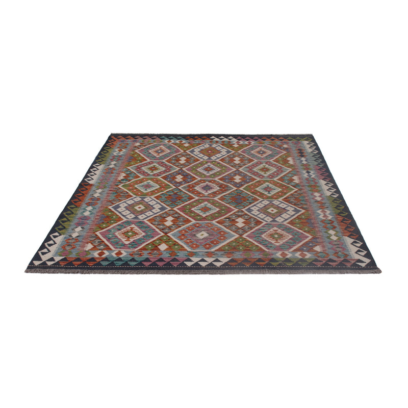 Kelim Rug - Splash - 205 x 165 cm - multicolored