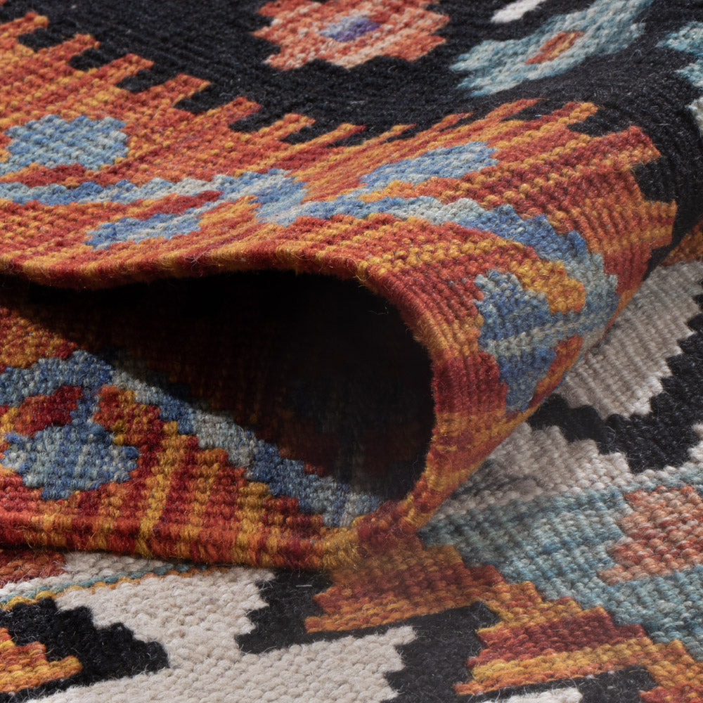 Kelim Rug - Splash - 245 x 178 cm - multicolored