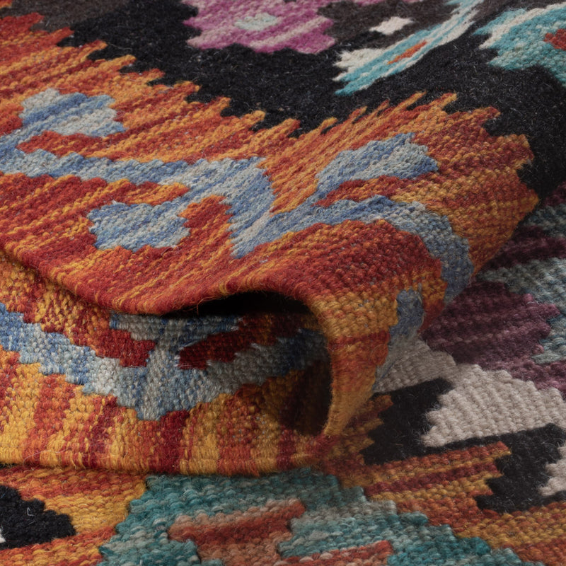 Kelim Rug - Splash - 245 x 183 cm - multicolored