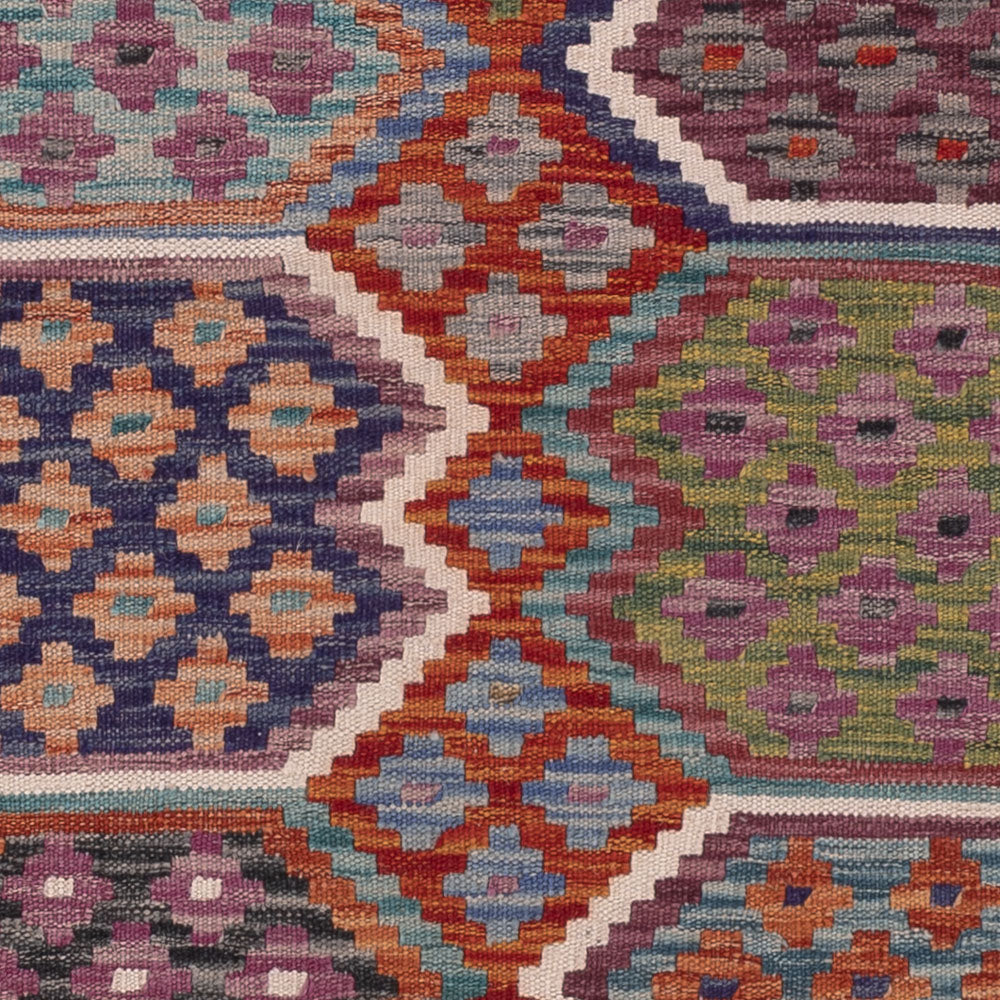 Kelim Rug - Splash - 195 x 158 cm - multicolored