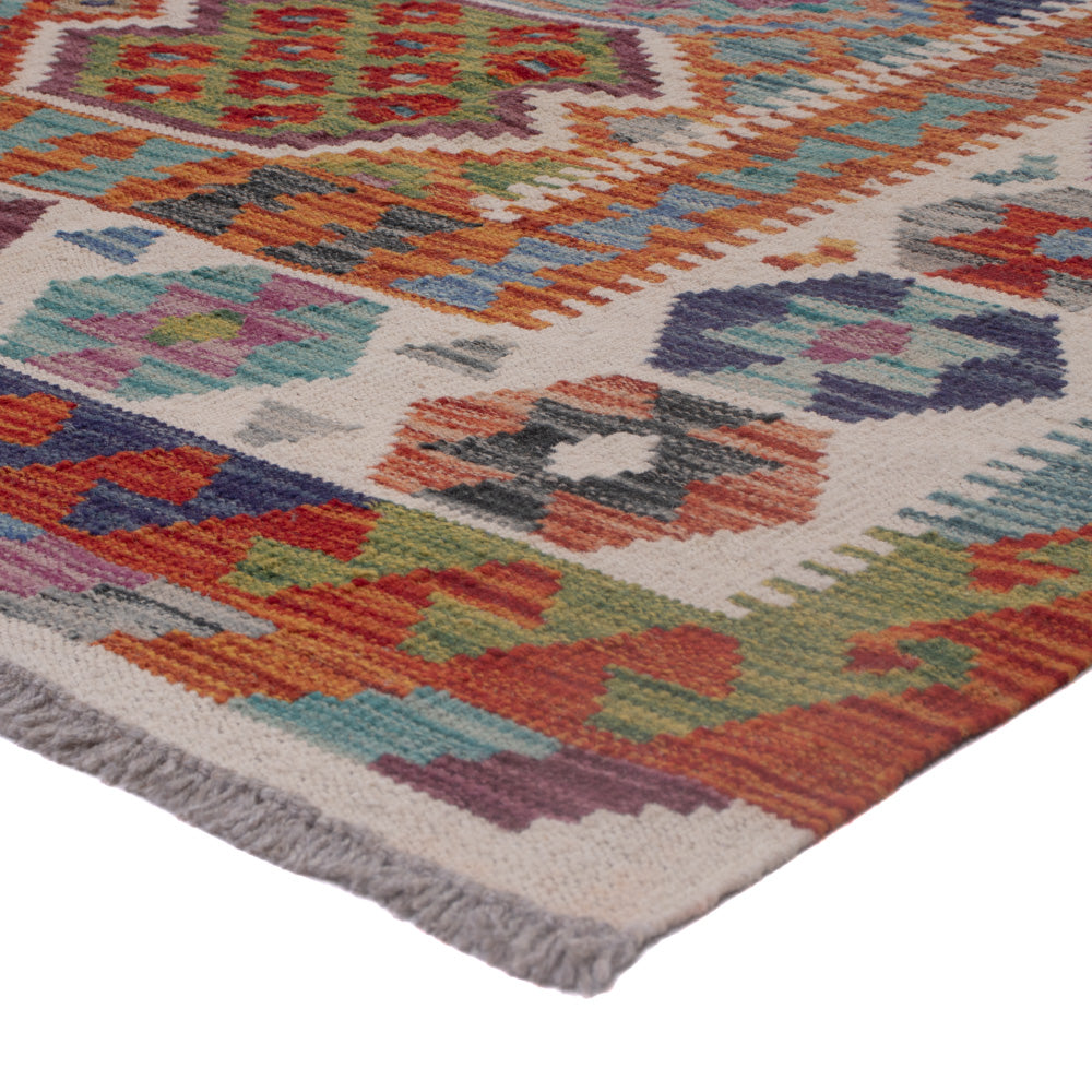 Kelim Rug - Splash - 195 x 158 cm - multicolored