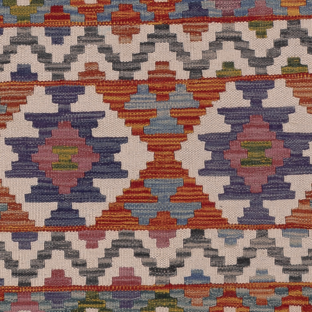 Kelim Rug - Splash - 202 x 151 cm - multicolored