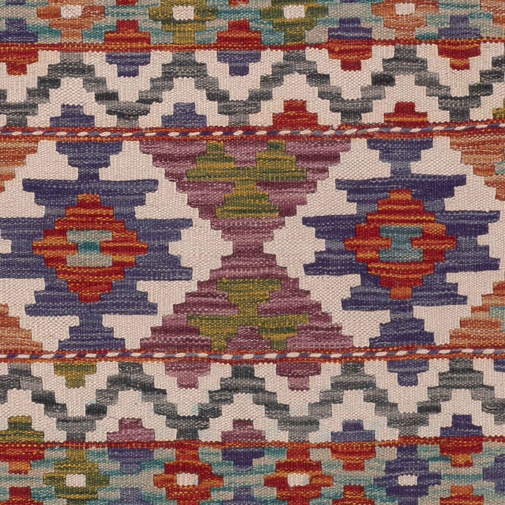 Kelim Rug - Splash - 198 x 148 cm - multicolored