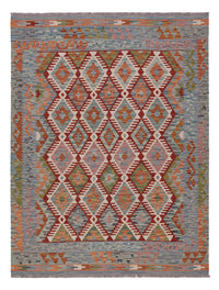 Kelim Rug - Splash - 195 x 154 cm - multicolored