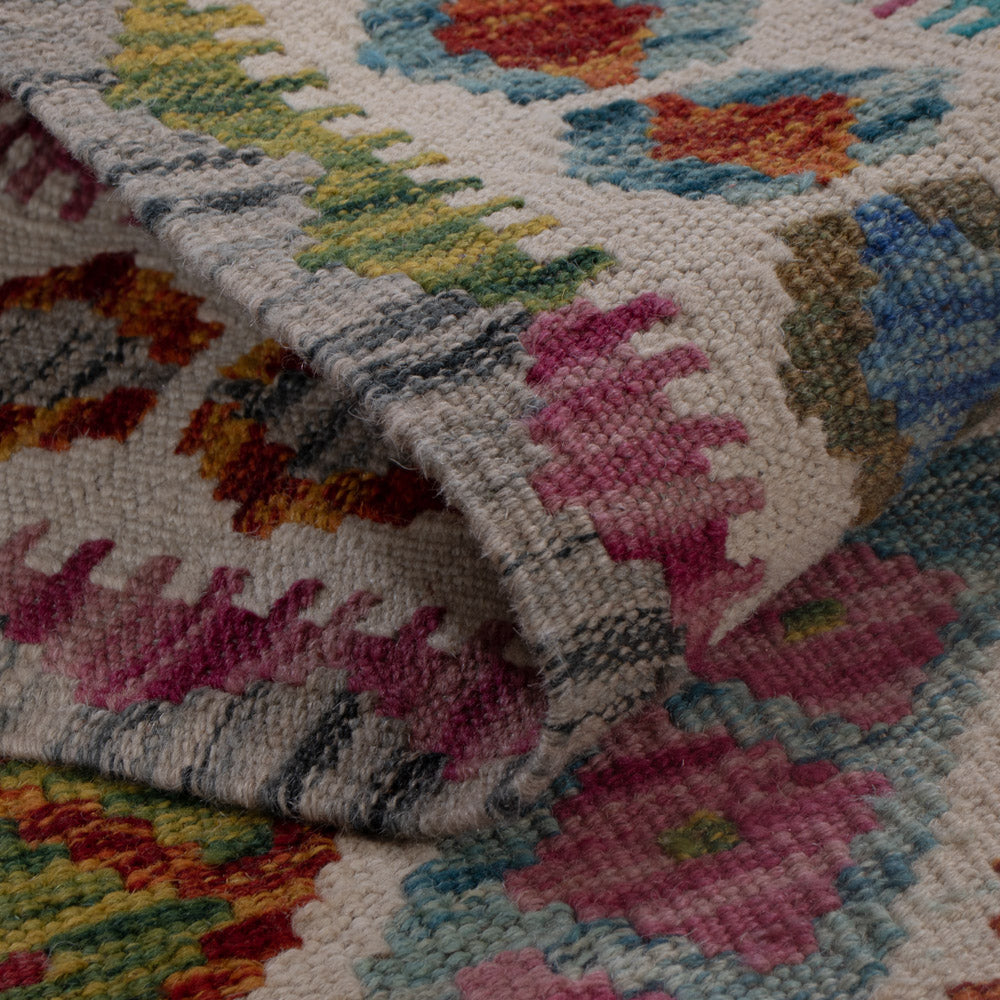 Kelim Rug - Splash - 150 x 107 cm - multicolored