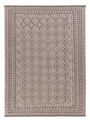 Kelim Rug - Splash - 356 x 252 cm - light grey