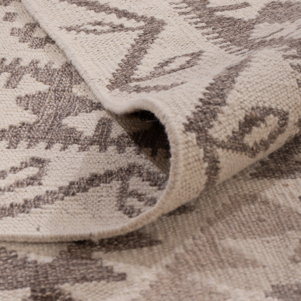 Kelim Rug - Splash - 356 x 252 cm - light grey