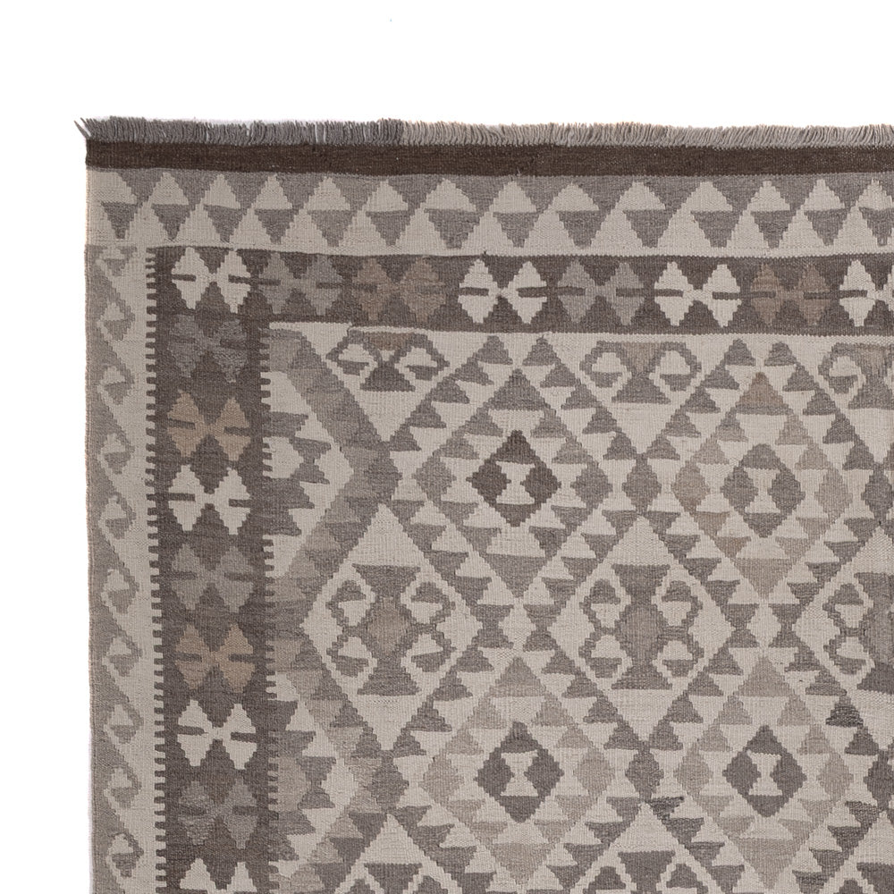 Kelim Rug - Splash - 297 x 206 cm - light grey