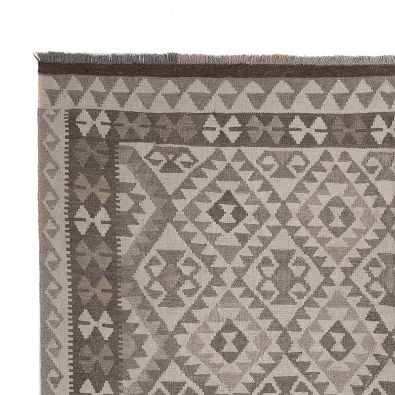 Kelim Rug - Splash - 297 x 206 cm - light grey