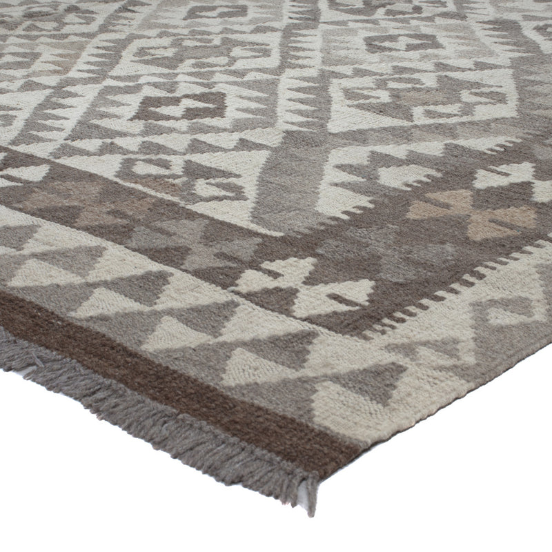 Kelim Rug - Splash - 297 x 206 cm - light grey