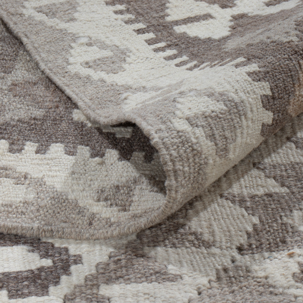 Kelim Rug - Splash - 297 x 206 cm - light grey