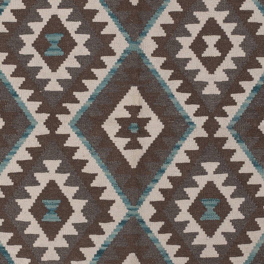 Kelim Rug - Splash - 300 x 204 cm - dark grey