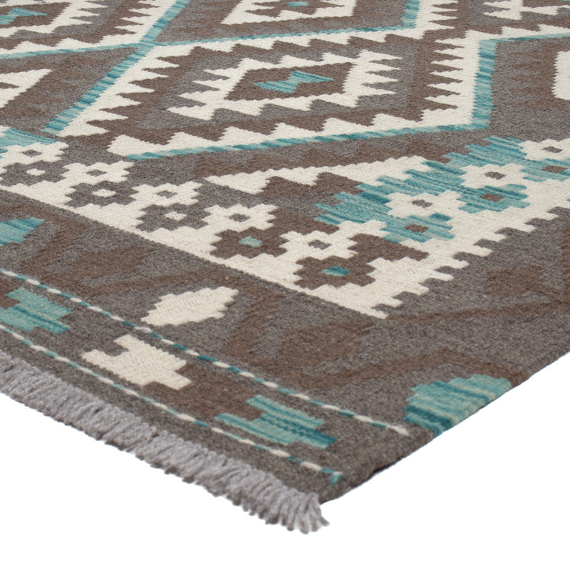 Kelim Rug - Splash - 300 x 204 cm - dark grey