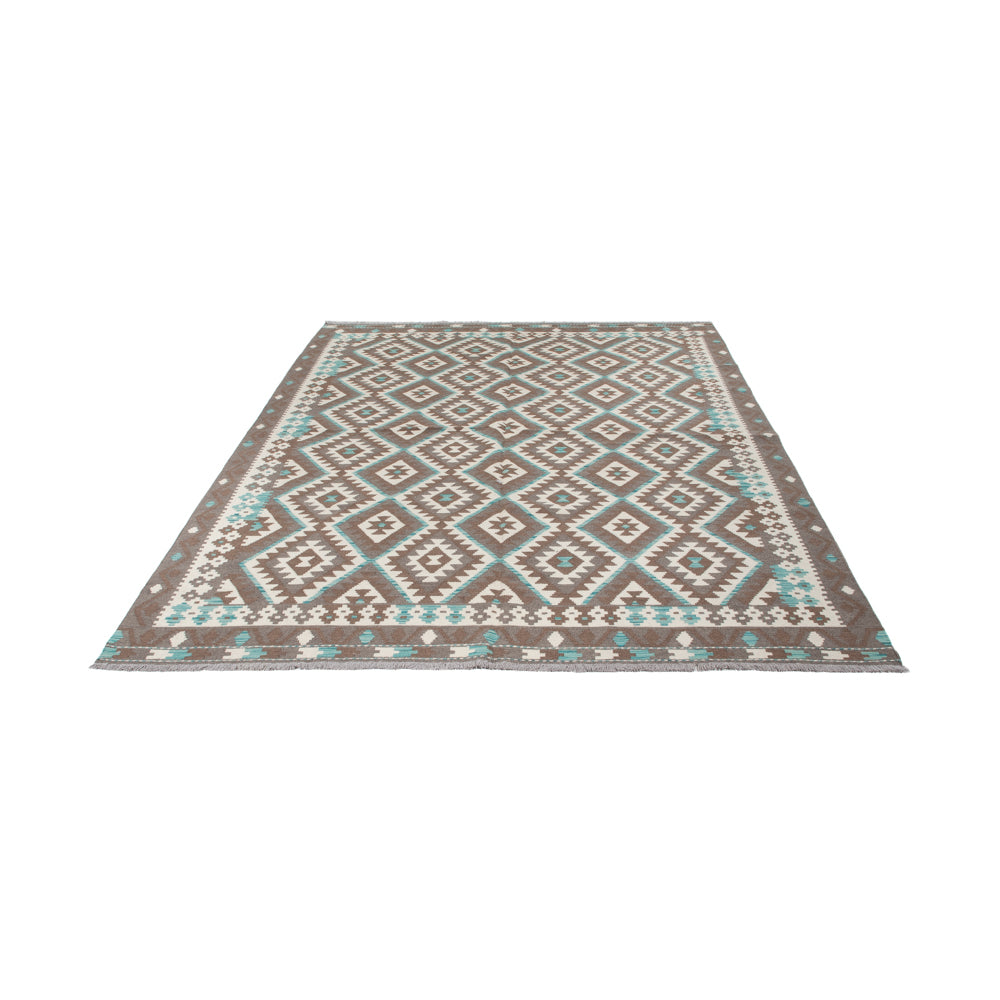 Kelim Rug - Splash - 300 x 204 cm - dark grey