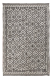 Kelim Rug - Splash - 294 x 203 cm - light grey