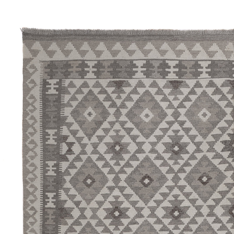 Kelim Rug - Splash - 294 x 203 cm - light grey