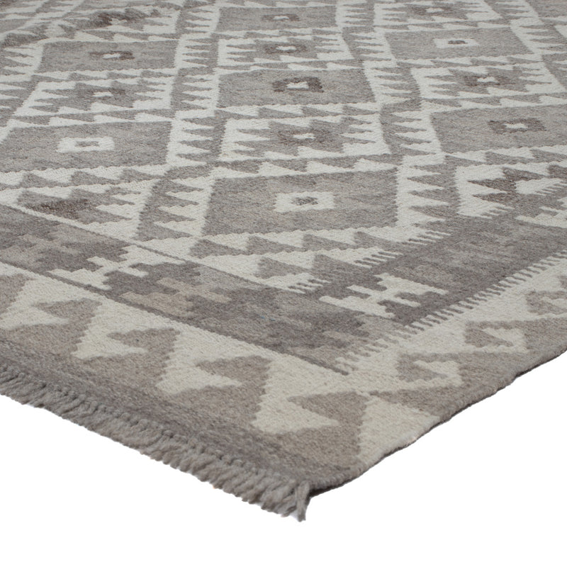Kelim Rug - Splash - 294 x 203 cm - light grey