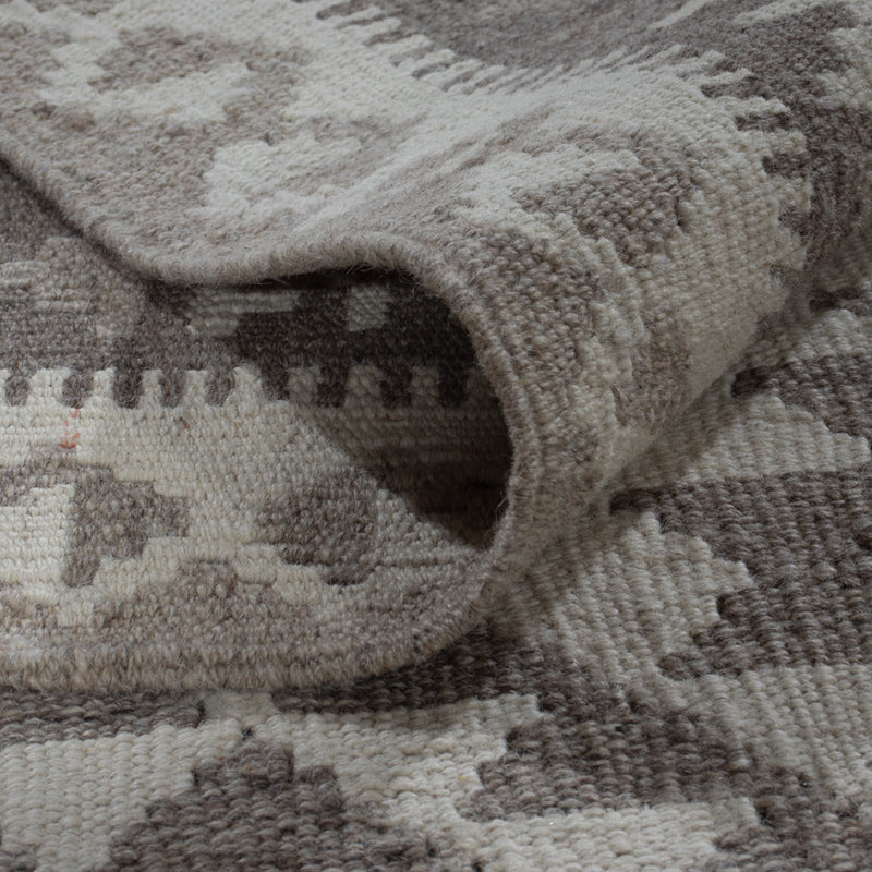 Kelim Rug - Splash - 294 x 203 cm - light grey