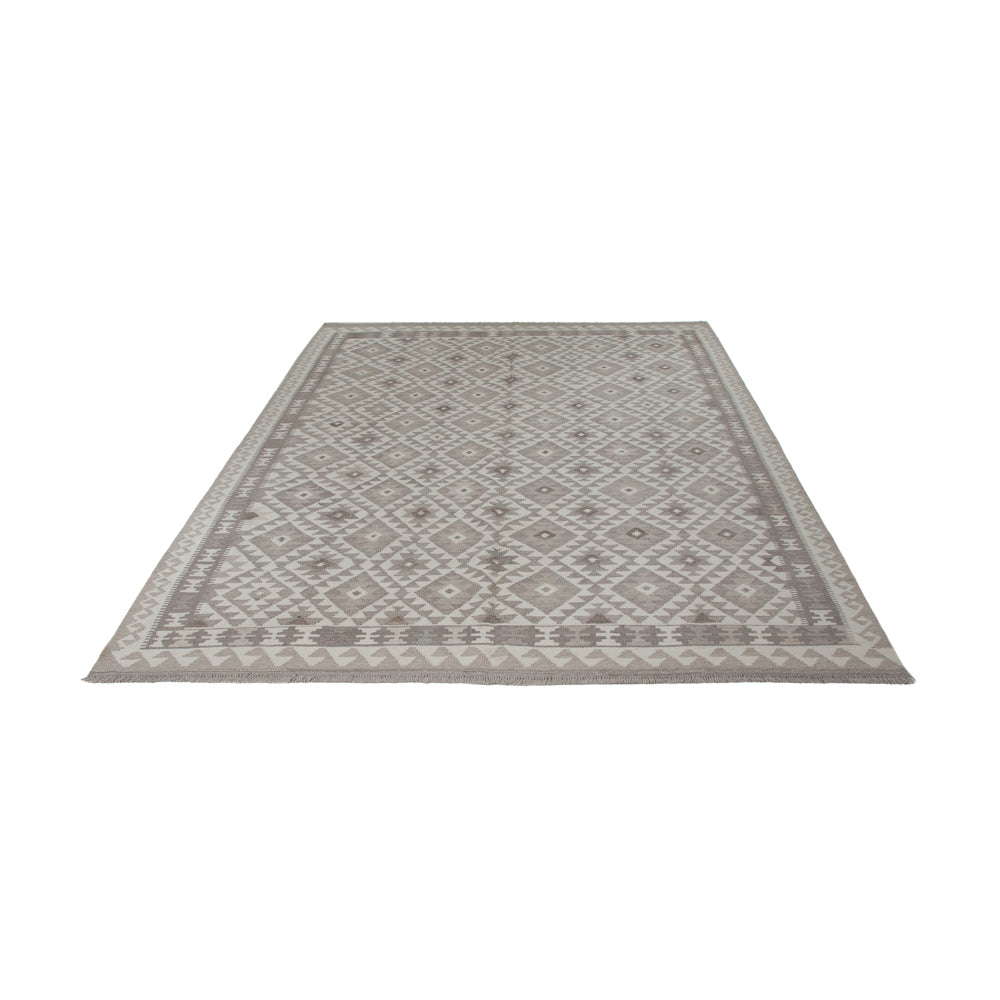 Kelim Rug - Splash - 294 x 203 cm - light grey