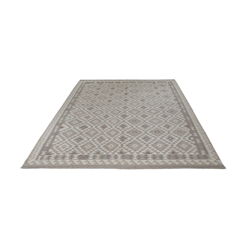 Kelim Rug - Splash - 294 x 203 cm - light grey