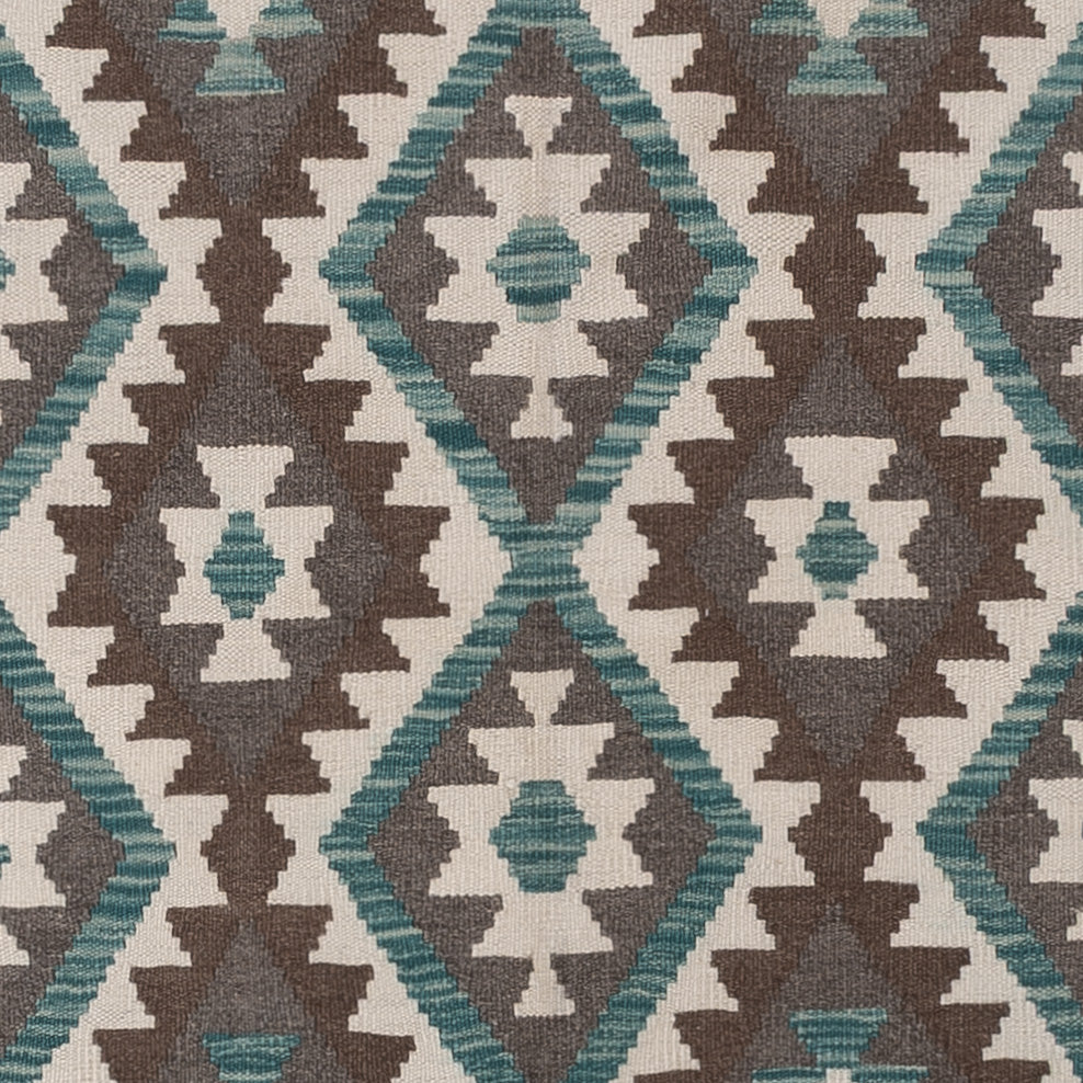 Kelim Rug - Splash - 294 x 197 cm - dark grey