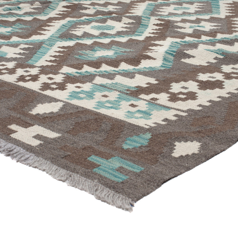 Kelim Rug - Splash - 294 x 197 cm - dark grey