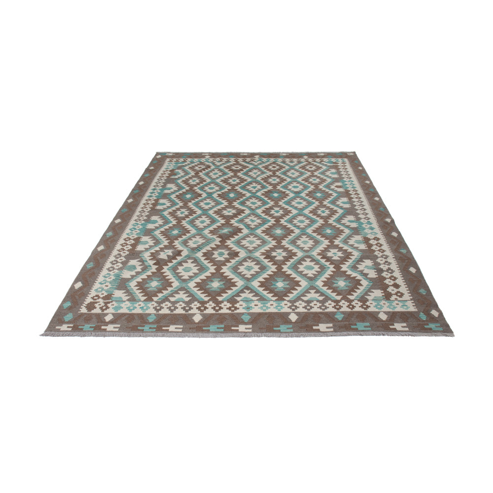 Kelim Rug - Splash - 294 x 197 cm - dark grey