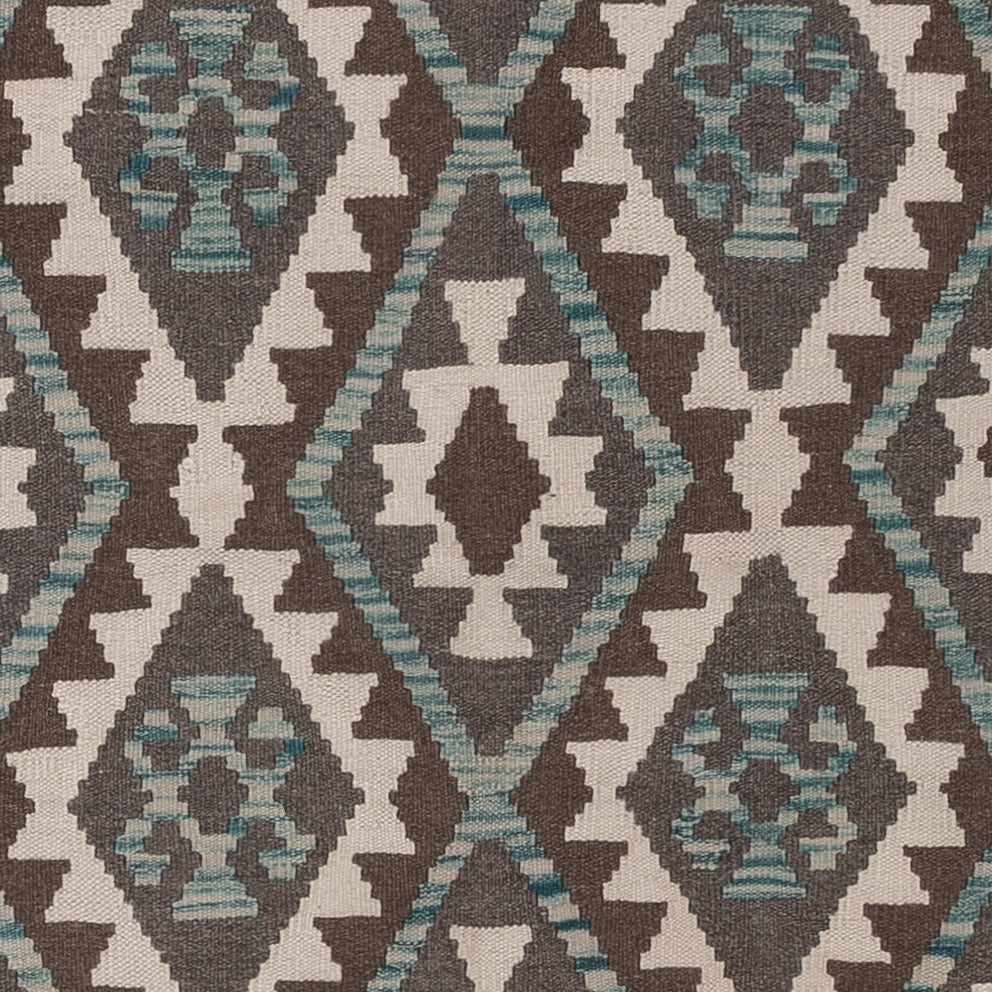 Kelim Rug - Splash - 286 x 206 cm - dark grey