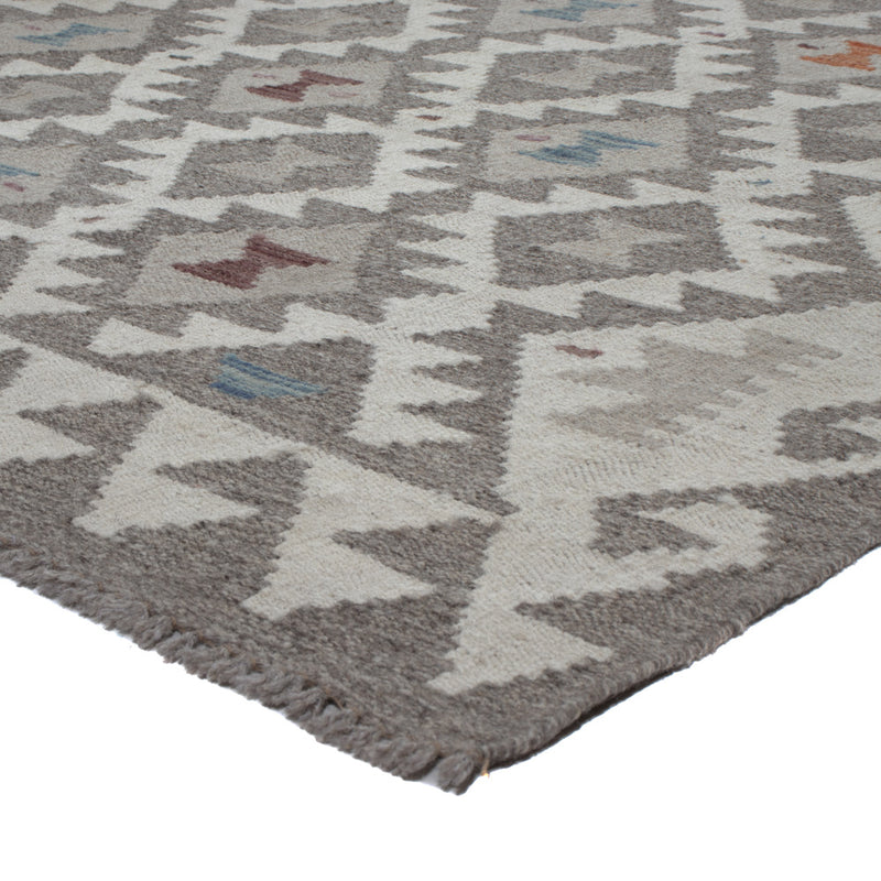 Kelim Rug - Splash - 296 x 202 cm - light grey