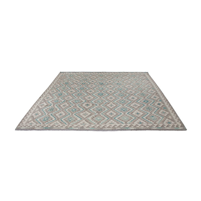Kelim Rug - Splash - 300 x 253 cm - light green