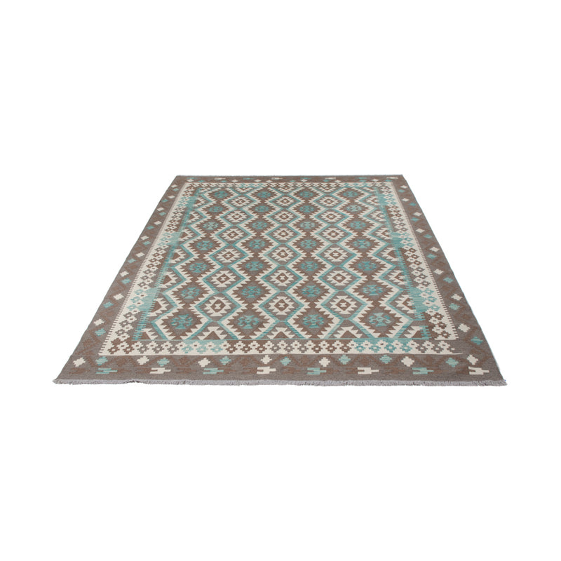Kelim Rug - Splash - 296 x 205 cm - dark grey
