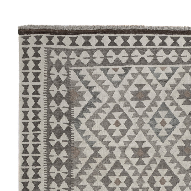 Kelim Rug - Splash - 299 x 200 cm - light grey