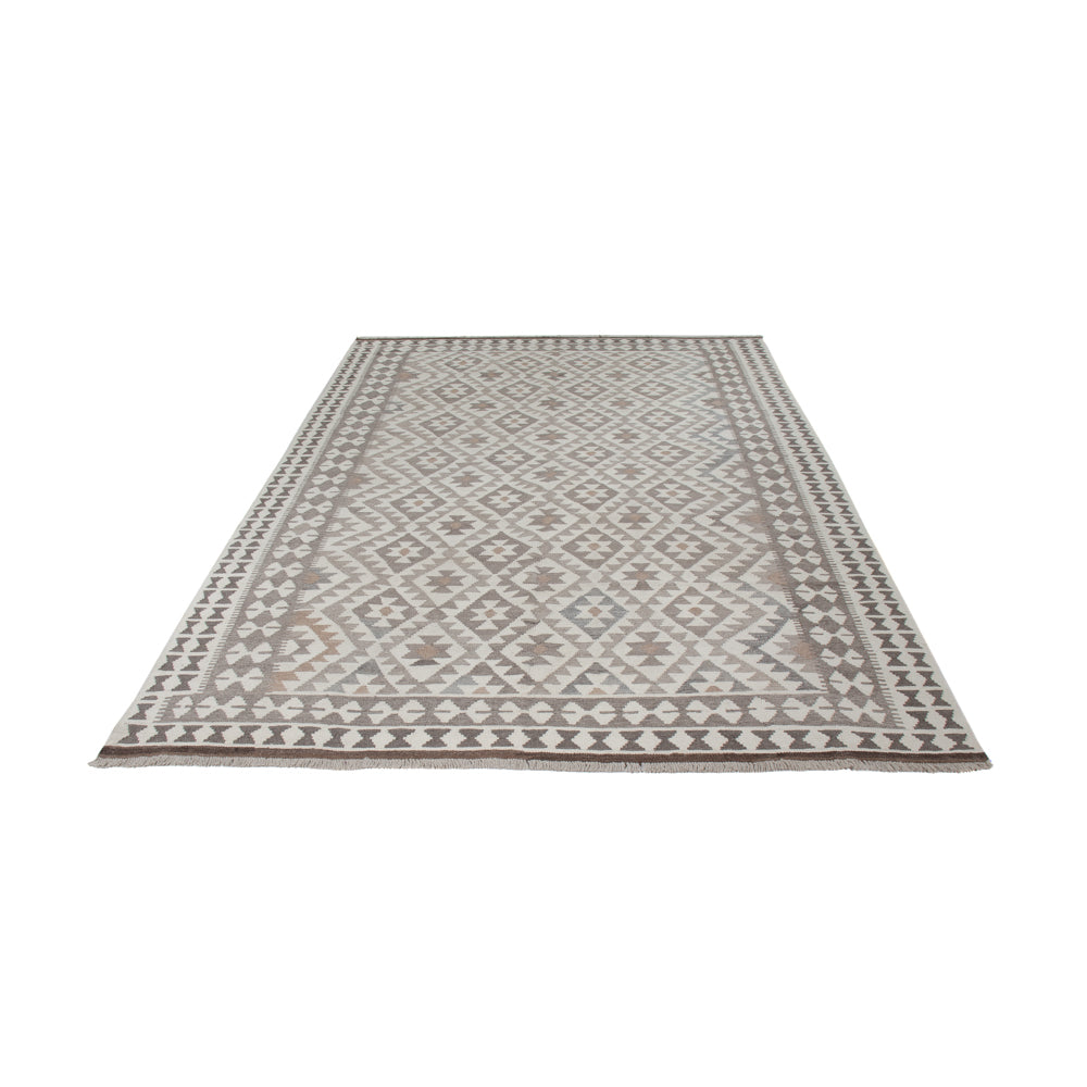 Kelim Rug - Splash - 299 x 200 cm - light grey
