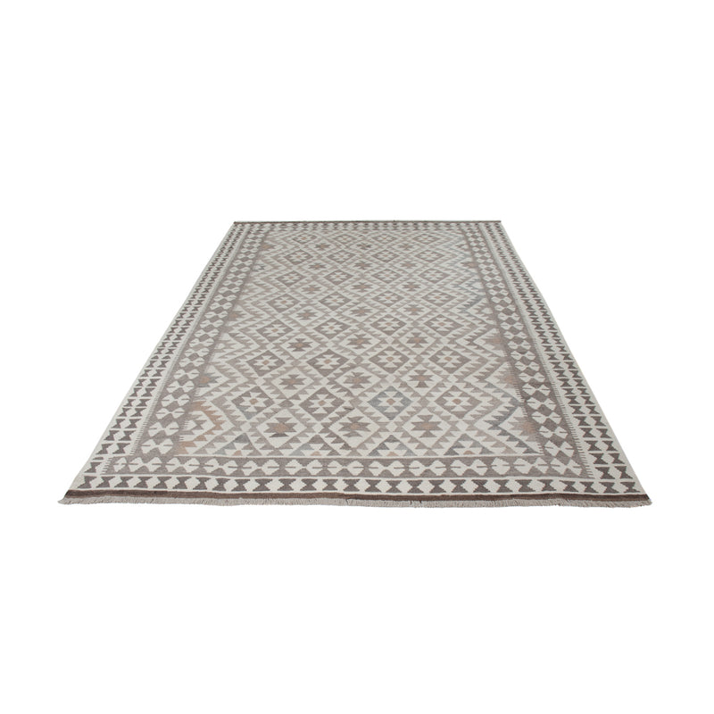 Kelim Rug - Splash - 299 x 200 cm - light grey