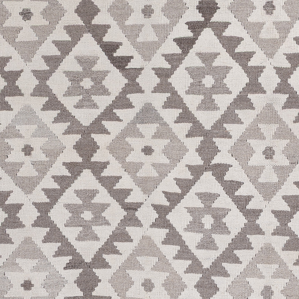 Kelim Rug - Splash - 244 x 185 cm - light grey