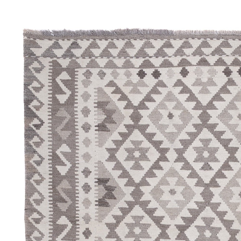 Kelim Rug - Splash - 244 x 185 cm - light grey