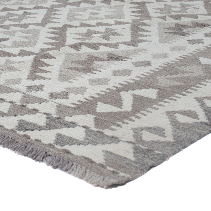 Kelim Rug - Splash - 244 x 185 cm - light grey