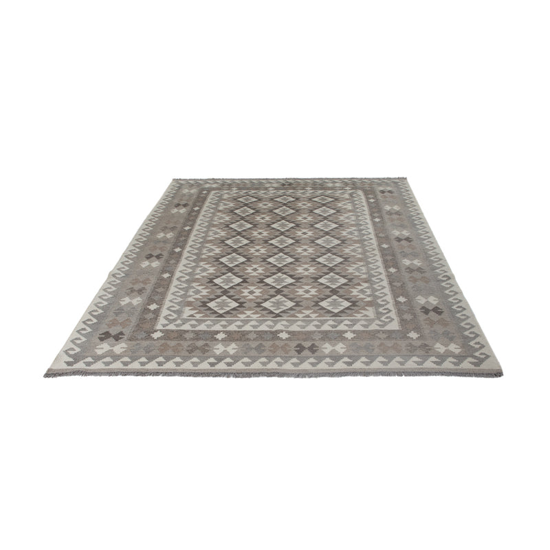Kelim Rug - Splash - 251 x 188 cm - light grey