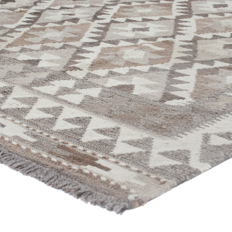 Kelim Rug - Splash - 239 x 185 cm - light grey