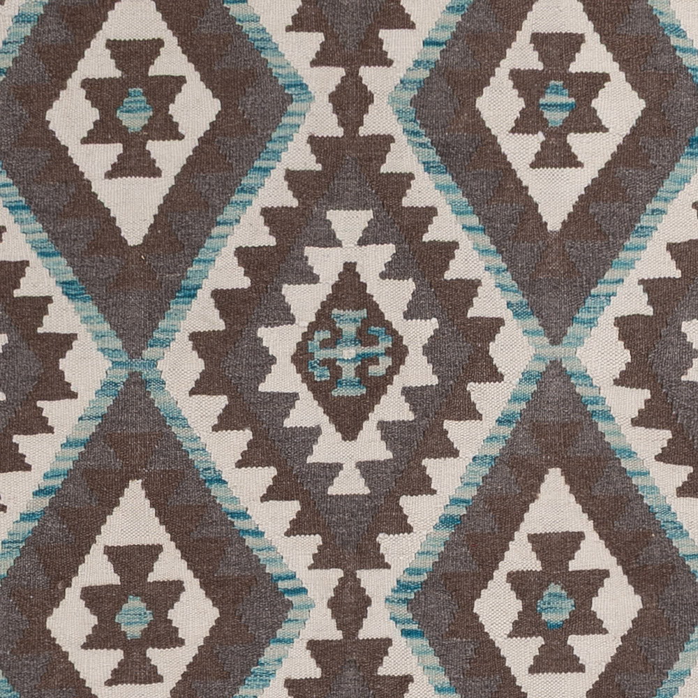 Kelim Rug - Splash - 243 x 176 cm - dark grey