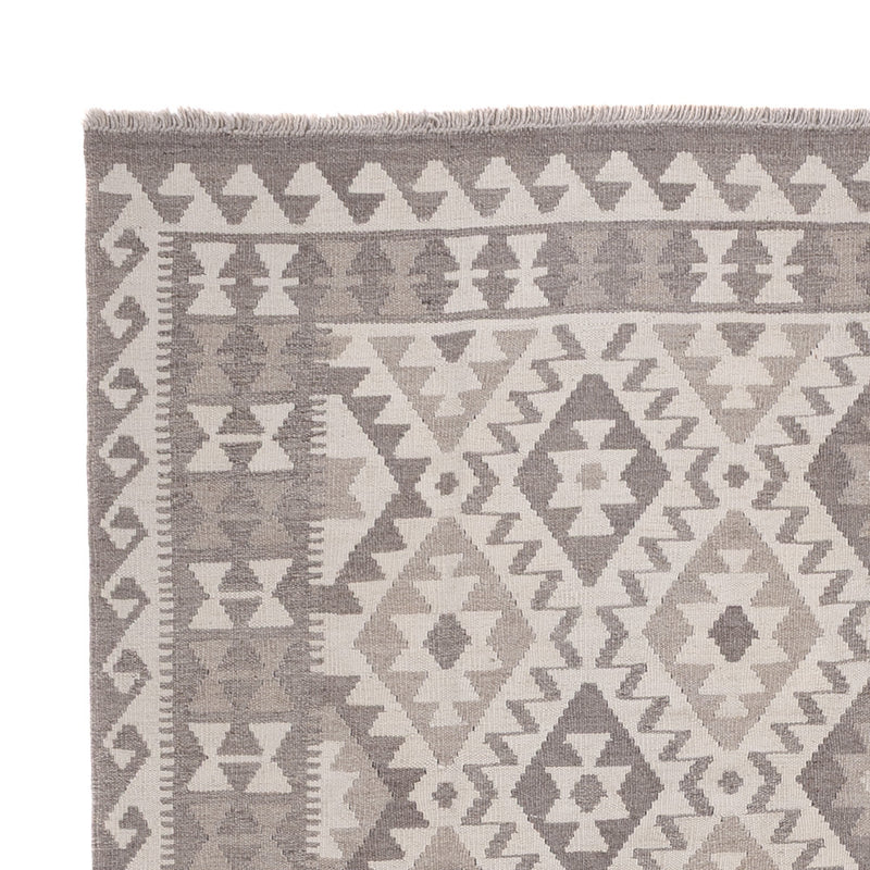 Kelim Rug - Splash - 240 x 179 cm - light grey